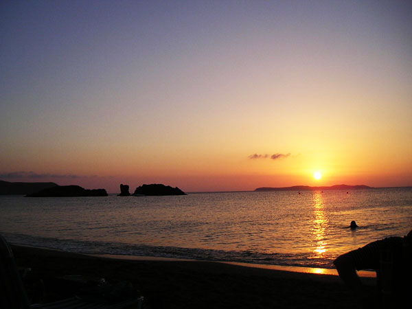 sunrise at the beach of Vai